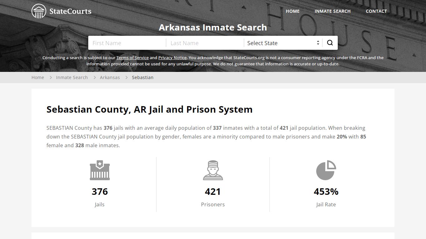 Sebastian County, AR Inmate Search - StateCourts